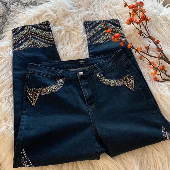 TESORO mod 1...beaded jeans - Picture 6 of 16